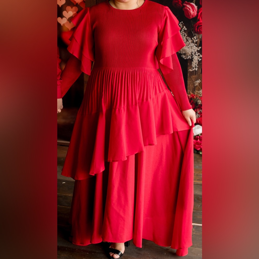 K&K Boutique Olivia Ruffle Dress - Picture 2 of 3
